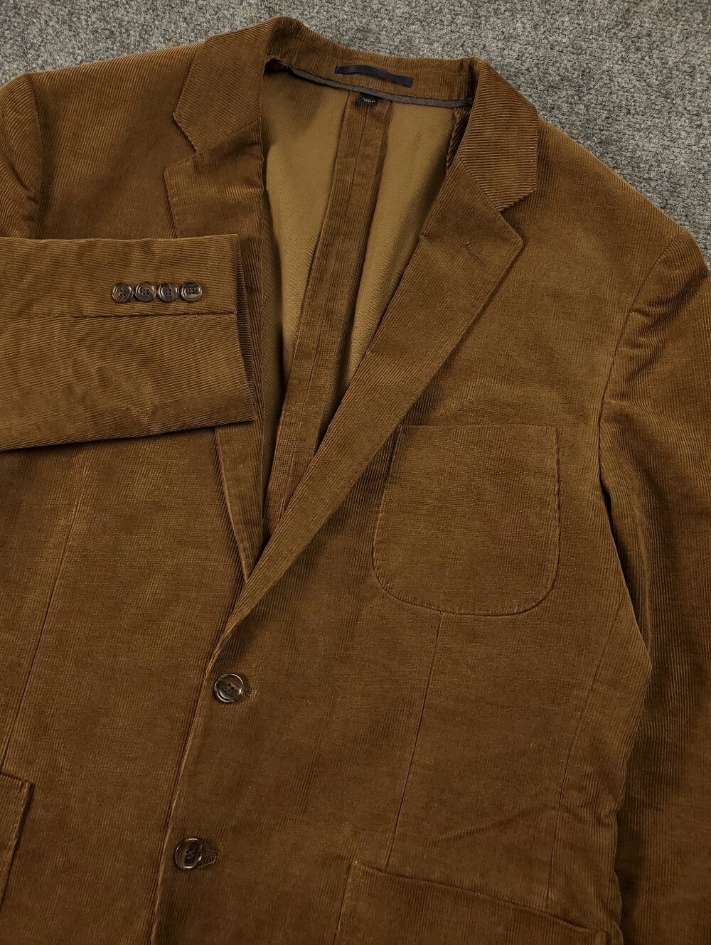J Crew Ludlow Corduroy Blazer 44R Slim Brown Sport Coat Jacket Patch Pockets